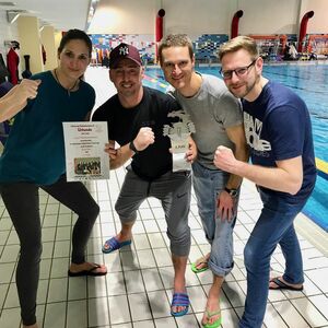 Lucky Fitnessmietzekatzen holen 3. Platz beim Drachenboot Indoorcup