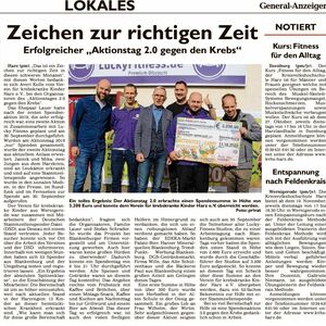 3200 Euro für Kinderkrebshilfe