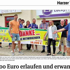 10.000 Euro erlaufen und erwandert